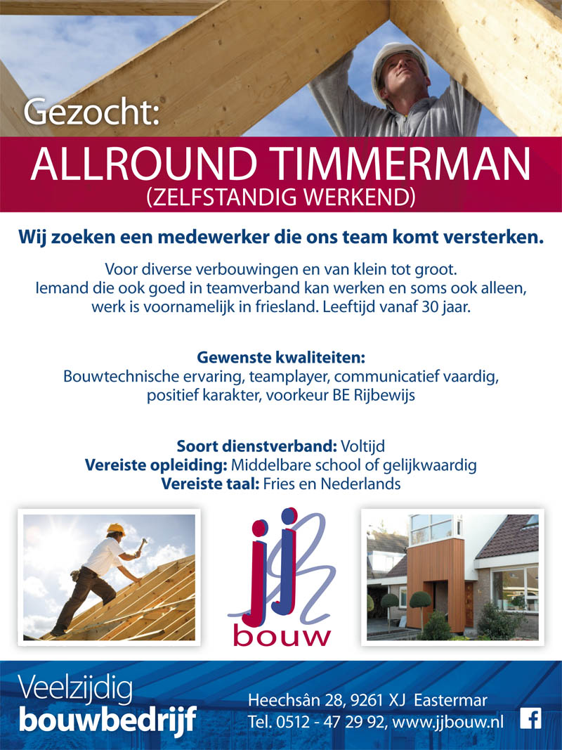 Vacature fb timmerman k